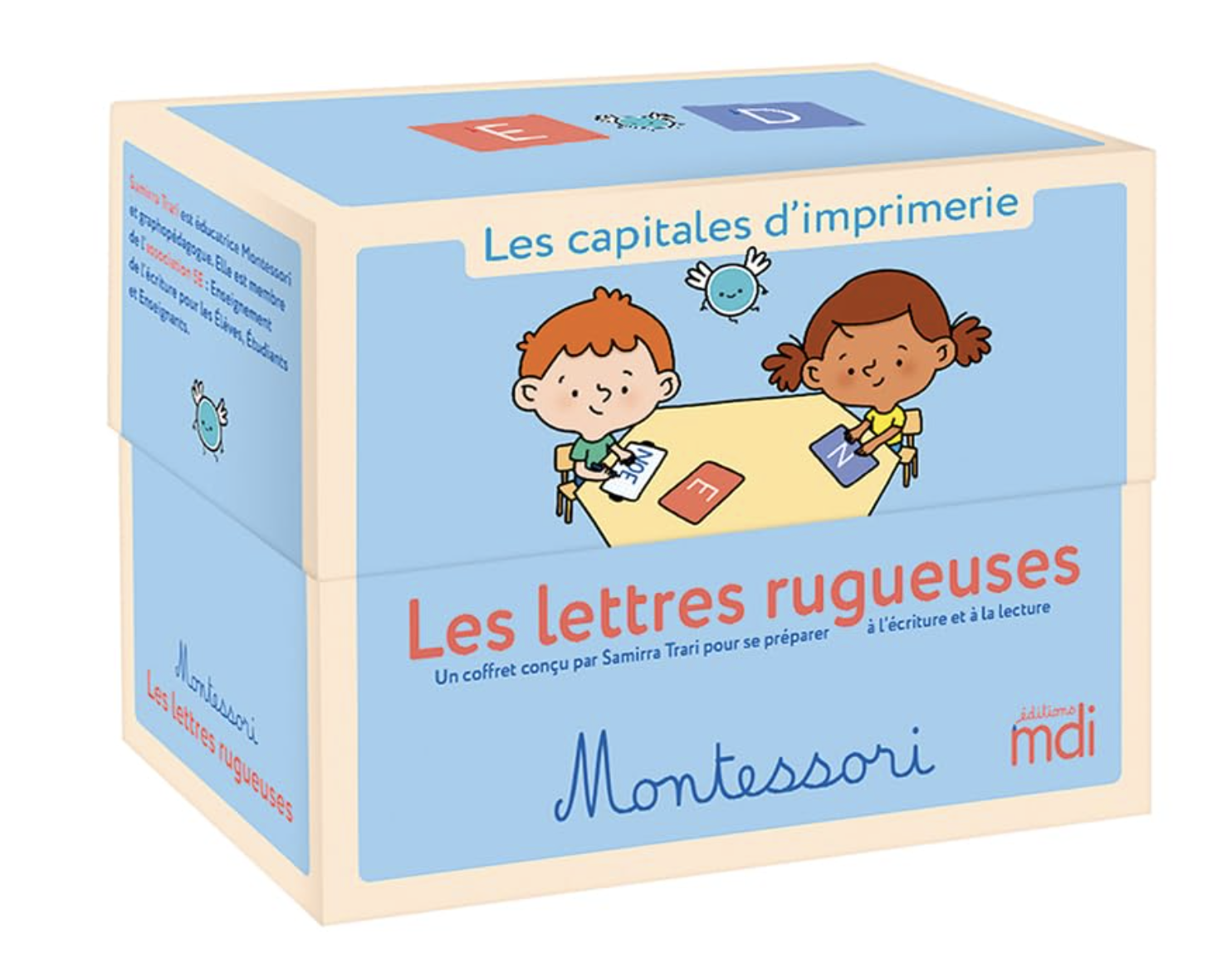 Les lettres rugueuses Montessori - Les capitales d'imprimerie