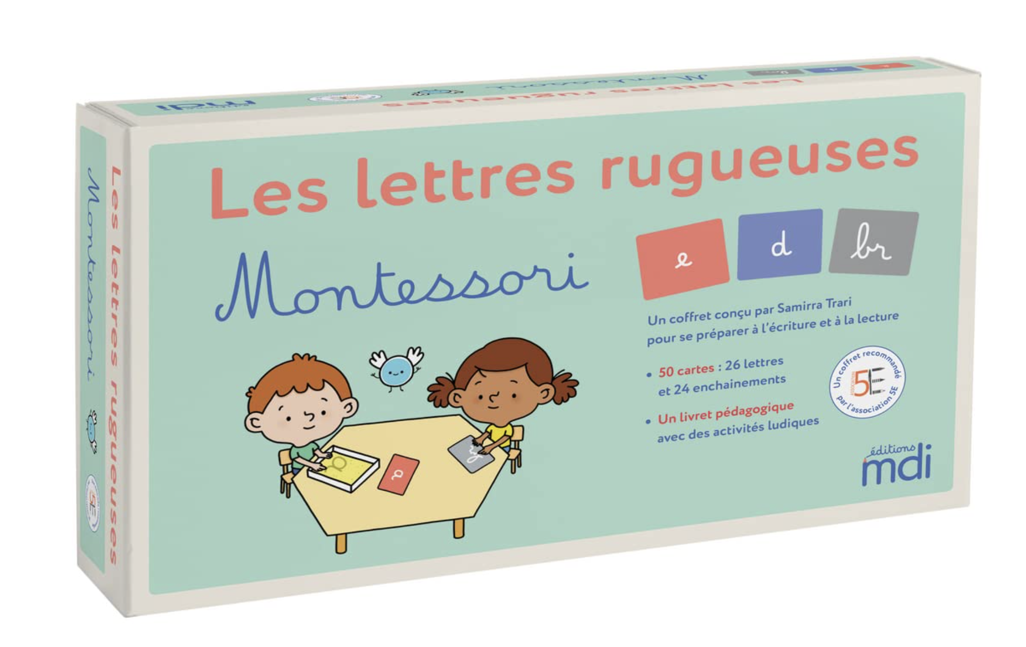 Les lettres rugueuses Montessori - Les minuscules cursives